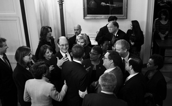 President Obama receives congratulations