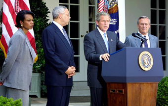 George W. Bush and advisors