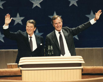 Ronald Reagan and George H. W. Bush