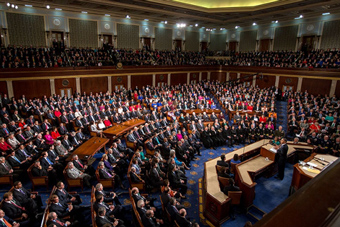 President in front of Congress
