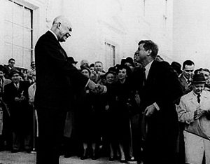 Kennedy meets Eisenhower