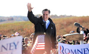 Romney campaigning
