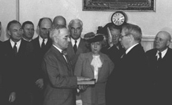 Truman taking the oath of office