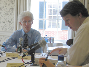 William Galston recording his oral history