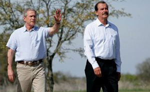 GW Bush and Vincente Fox