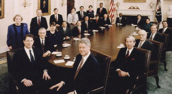 Clinton with Cabinet
