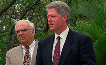 Bill Clinton and Les Aspin