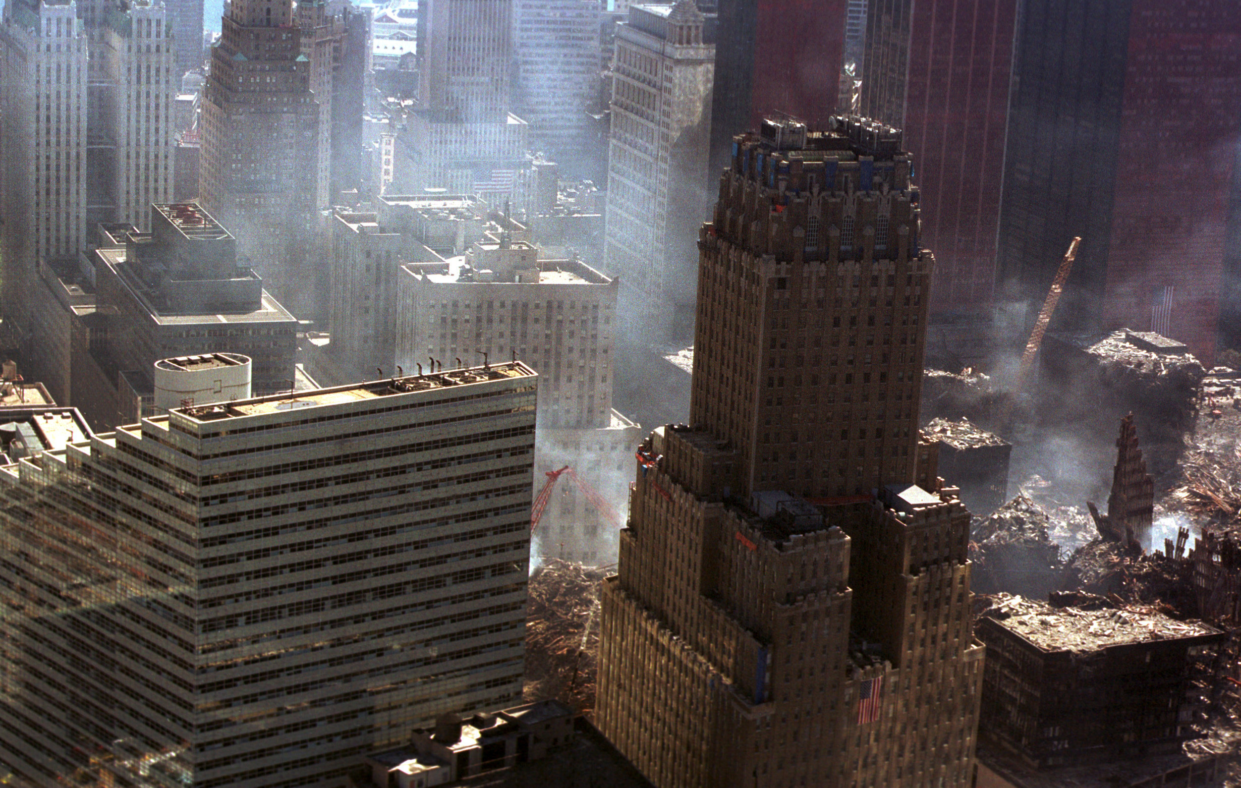 Helicopter Photo of Ground Zero