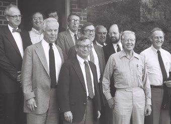 President Carter and members of his staff 