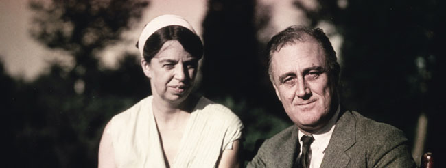 Eleanor and Franklin Roosevelt-color photograph