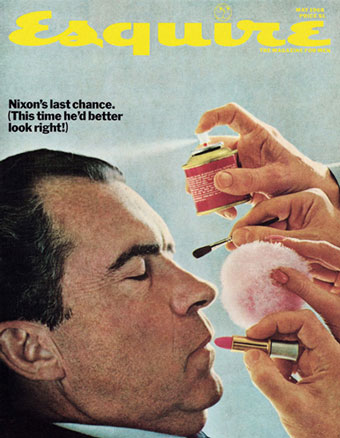 Esquire magazine cover featuring Richard Nixon