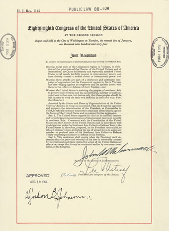 The Tonkin Gulf Resolution