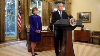 Harriet Miers with George W. Bush