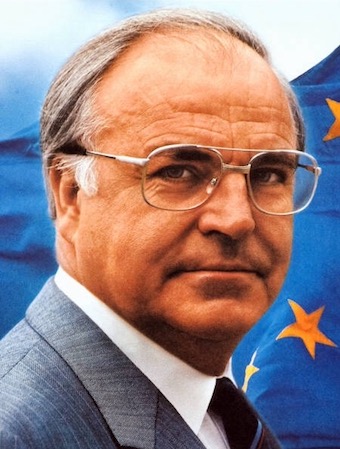 German Chancellor Helmut Kohl