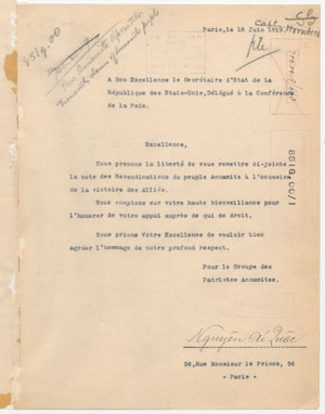 Letter from 1919