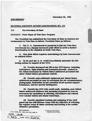 National Security Action Memo 111