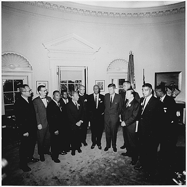 JfK with civil rights leaders