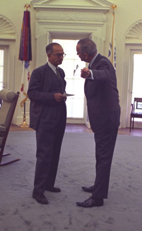 Lyndon Johnson and J. William Fulbright