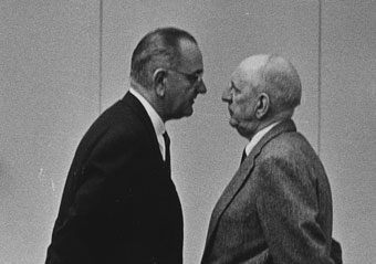 Lyndon Johnson with Richard Russell