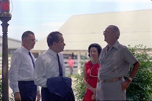 Nixon, Agnew, and President Johnson