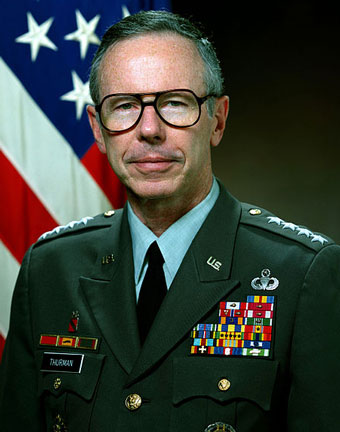 Headshot of General Max Thurman in uniform