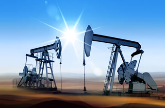 oil wells in the desert