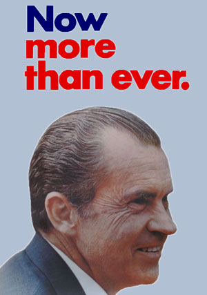 "Nixon, Now More than Ever" campaign poster