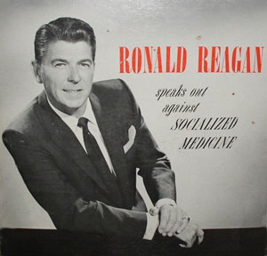 Album cover: Ronald Reagan speaks against socialized medicine