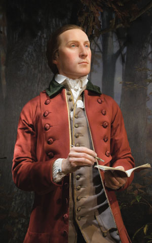 wax model of young George Washington