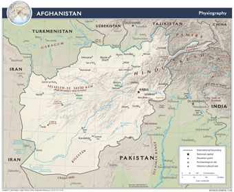 map of Afghanistan