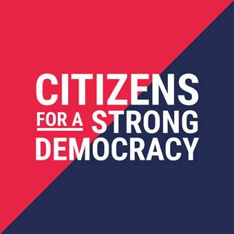 Citizens for a strong democracy logo