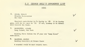 Halperin on Nixon's enemy list