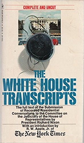 Cover of the White House tapes released in 1974