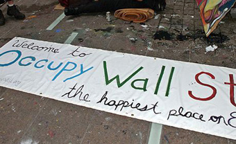 Occupy Wall Street sign