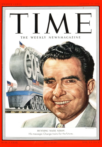 Richard Nixon's first Time cover