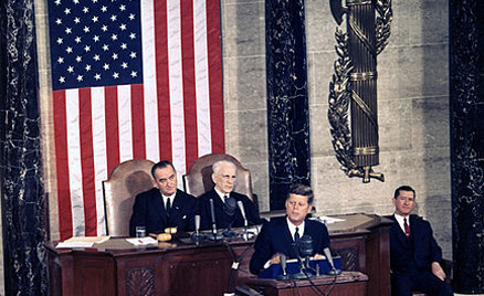 LBJ with John F. Kennedy and others