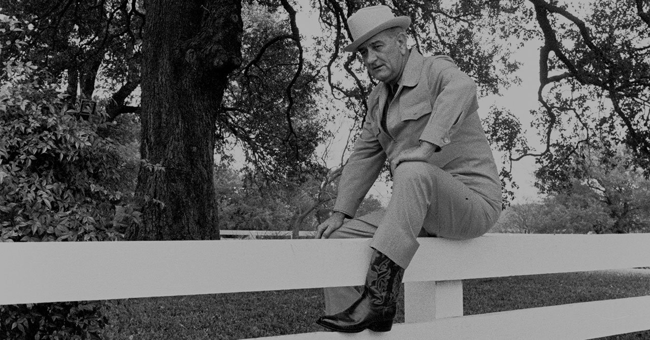 LBJ Orders Some New Haggar Pants