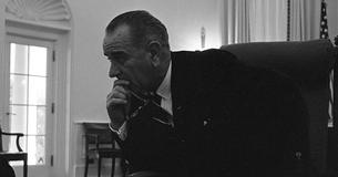 LBJ looking concerned