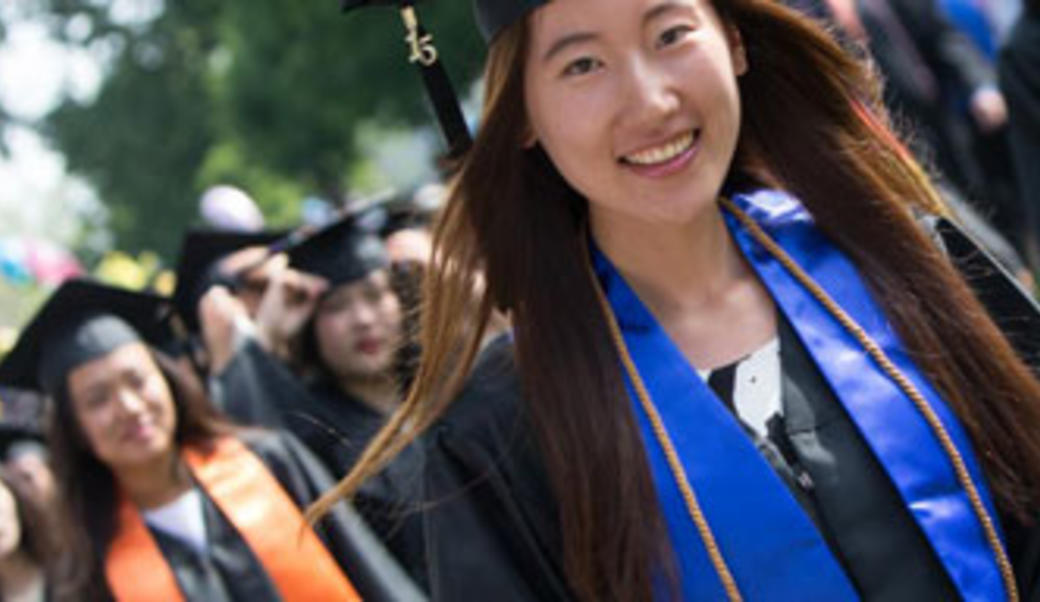 uva student at graduation