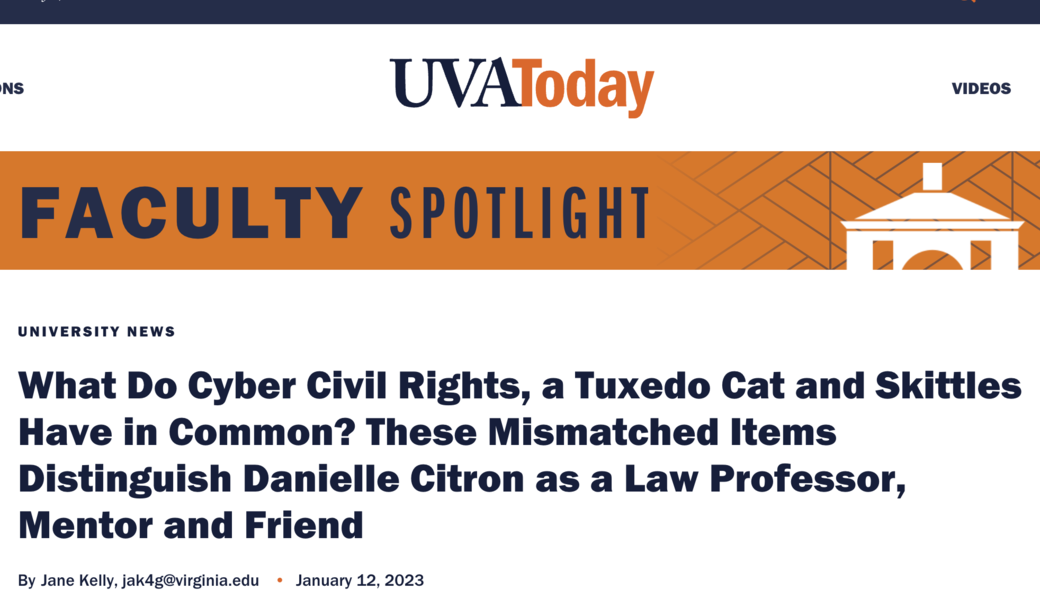 screenshot of article headline