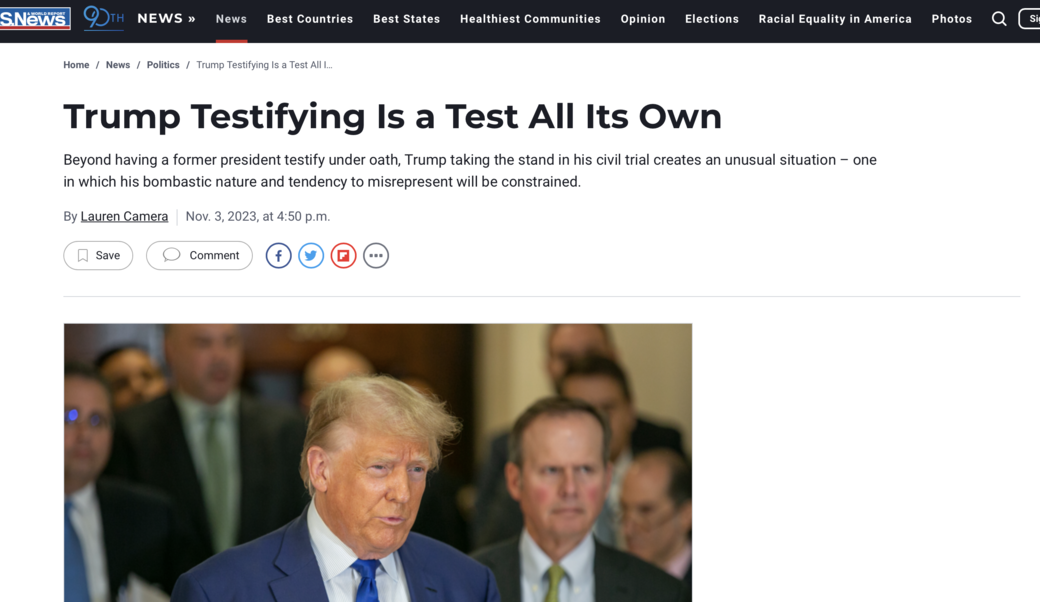 US News headline
