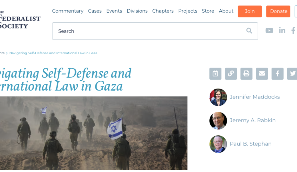 The Federalist Society headline