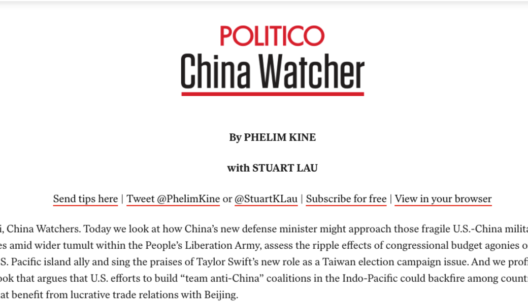 politico headline