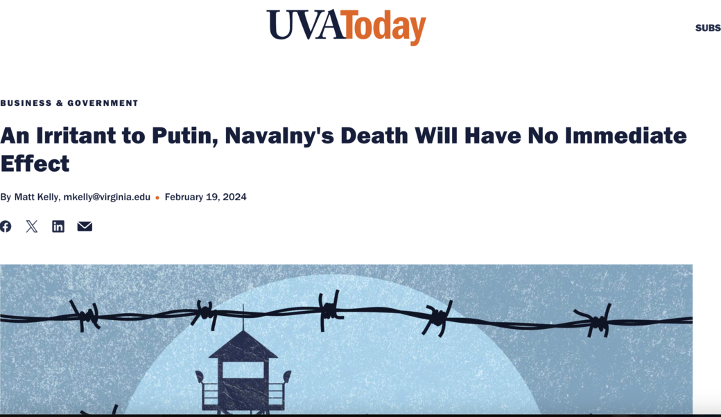 UVA Today headline