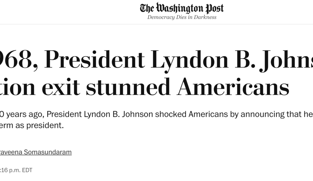 washington post headline