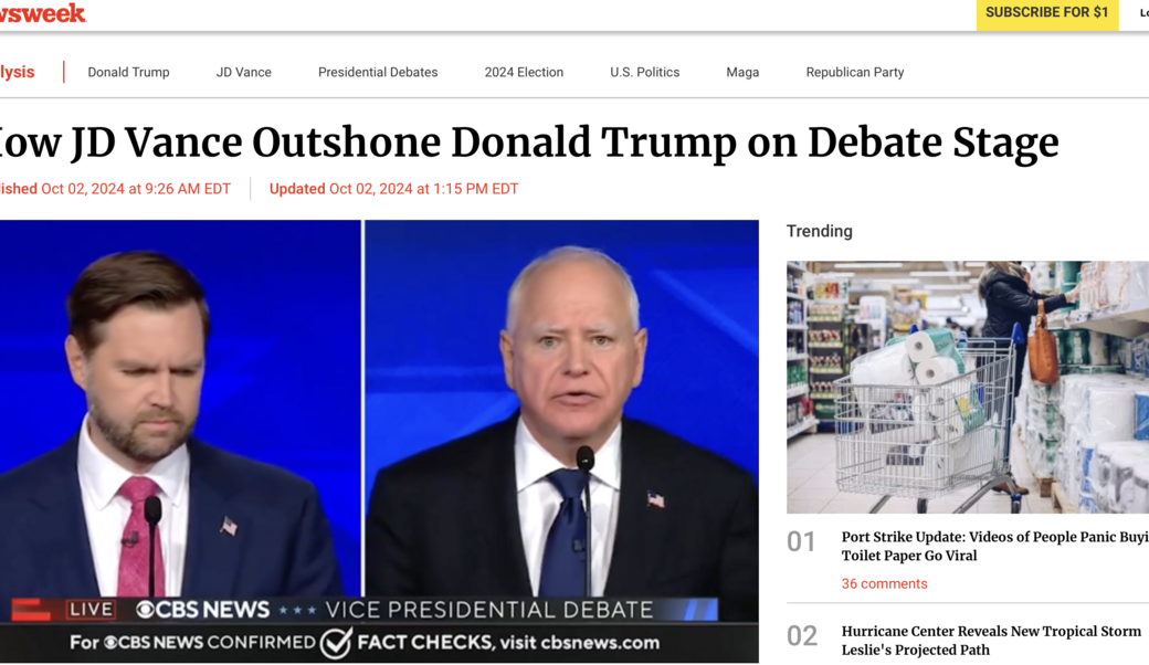 newsweek headline