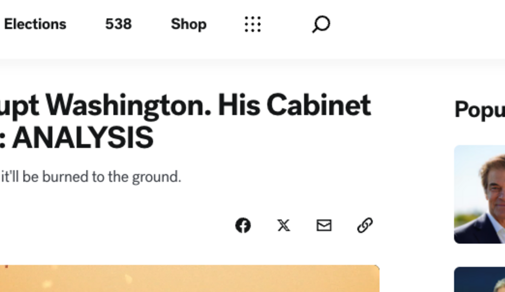 article headline