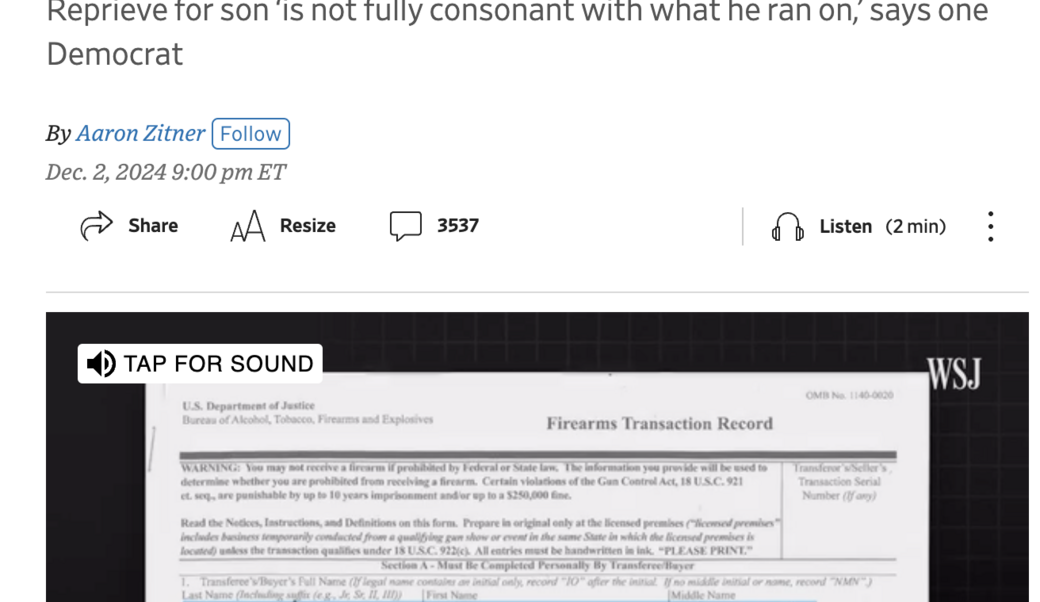 article headline