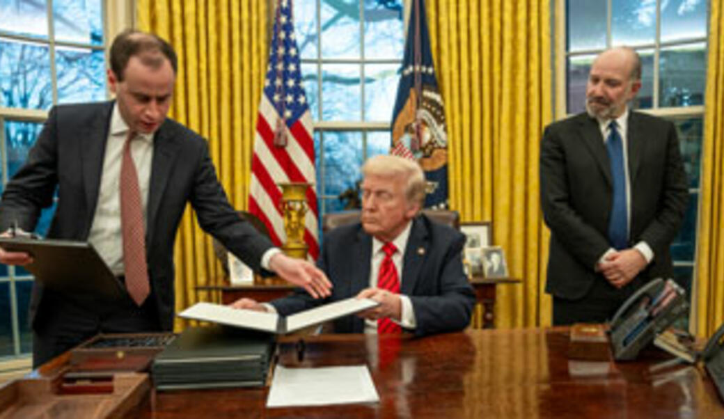 President Trump signing executive orders 2025