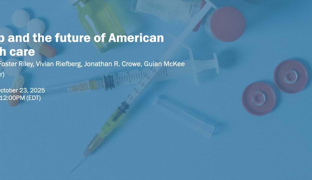 Screenshot of event homepage